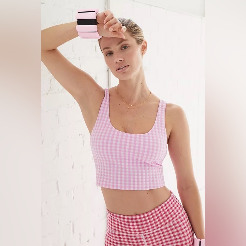 RARE The Upside NWT Masilda Lana Gingham Sports Bra—S